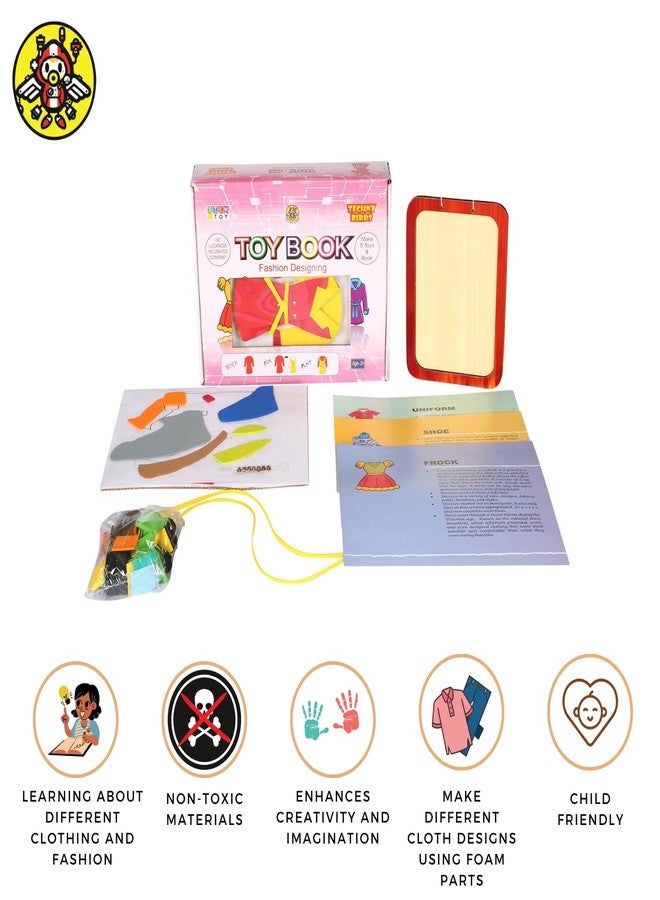 Techny Birds Technybirds Wooden Blocks and Fashion Toy Book Combo | Educational Toys for Kids | Montessori Learning | Building Skills | Fashion Creativity - Image 4